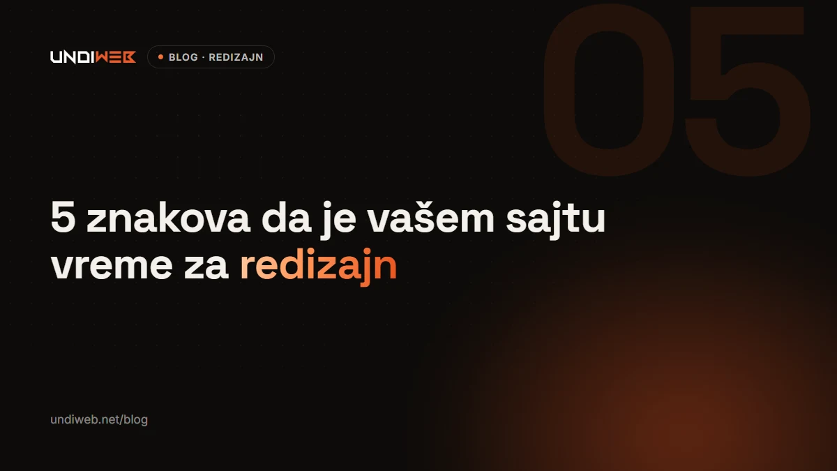 5 znakova da je vašem sajtu vreme za redizajn
