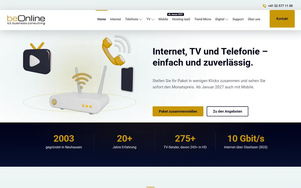 beOnline — ICT / Telekom · Schweiz