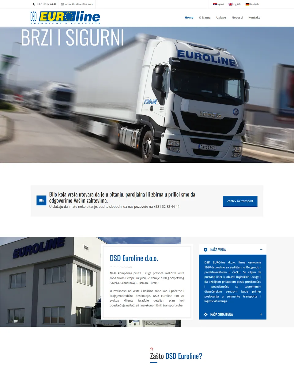 DSD Euroline — Transport i logistika