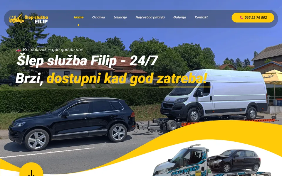 Šlep Služba Filip — Roadside assistance