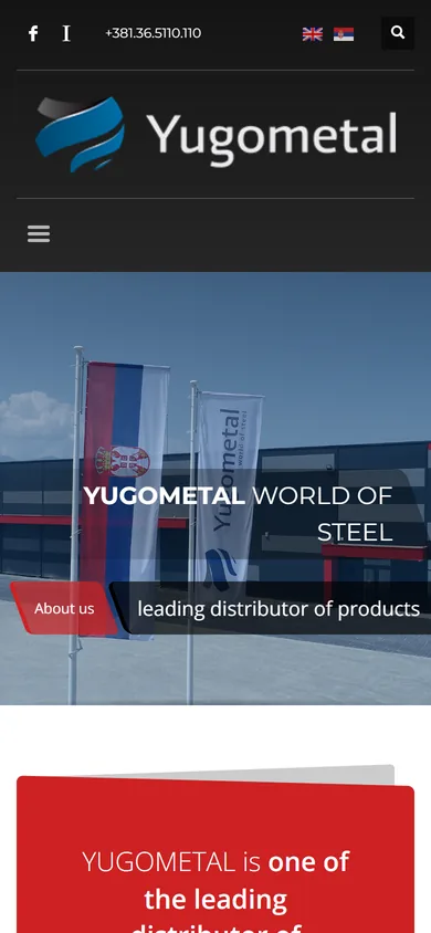 Yugometal — mobile view